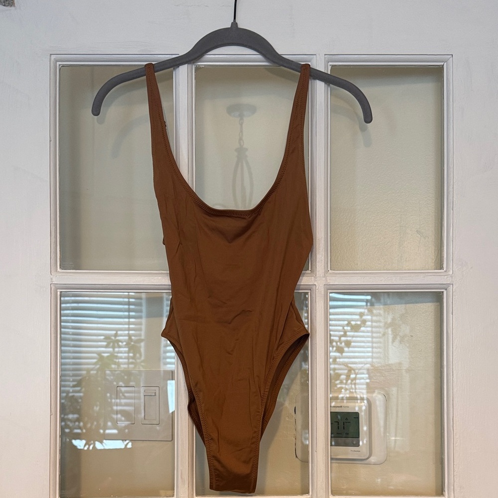 SKIMS Chocolate One Piece Swimsuit